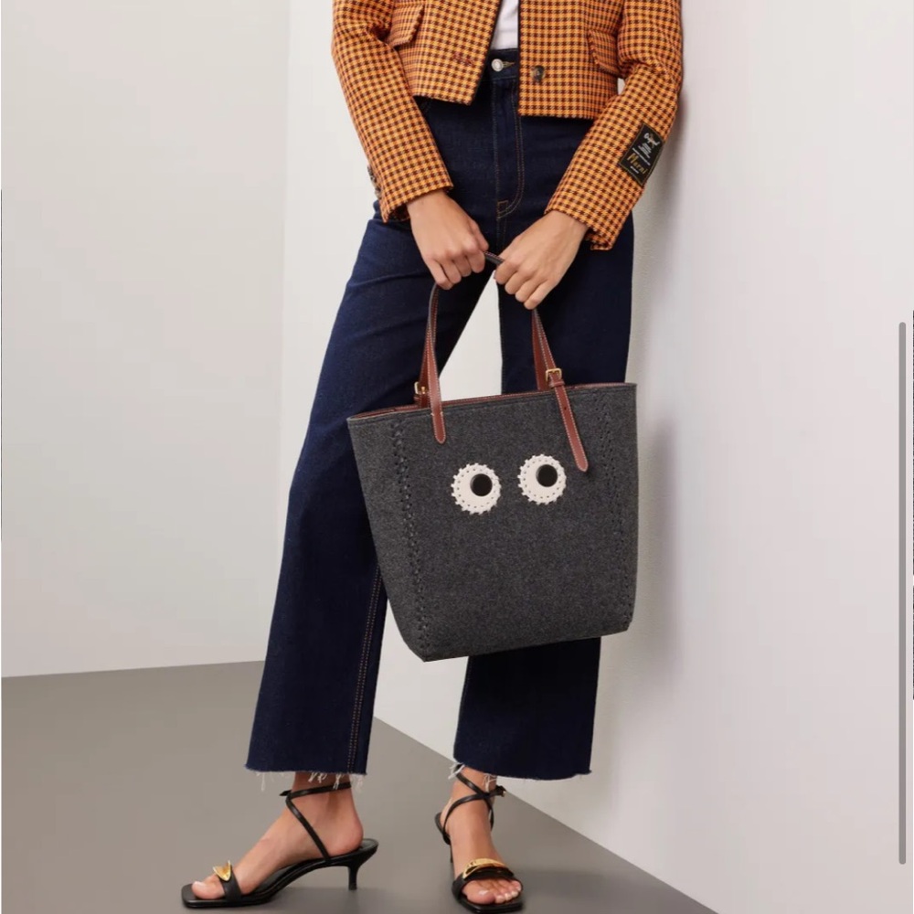 Anya Hindmarch Small Eyes wool tote bag - Picture 2 of 6